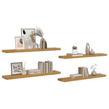 Vidaxl wandplank 4 st beige 120 x 23,5 x 3,8 cm bewerkt hout