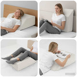 Vidaxl been kussen 63 x 52 x 19,5 cm stevig pu schuim wit