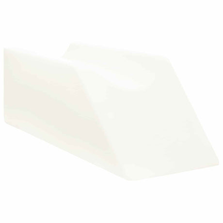 Vidaxl been kussen 68 x 25 x 21,5 cm stevig pu schuim wit