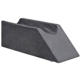 Vidaxl been kussen 68 x 25 x 21,5 cm stevig pu schuim grijs