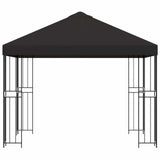 Vidaxl paviljoen 3 x 3 m antracietkleurig polyester en staal 190 gsm