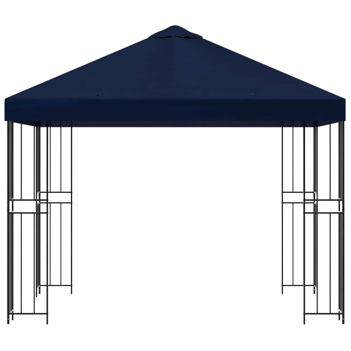 Vidaxl paviljoen 3 x 3 m blauw polyester en staal 190 gsm