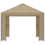 Vidaxl paviljoen 3 x 3 m beige polyester en staal 190 gsm