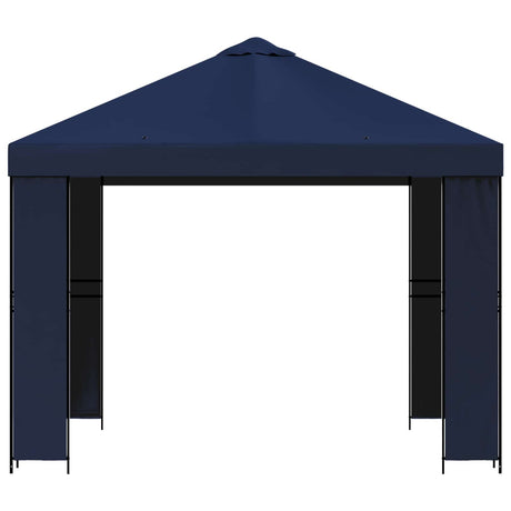 Vidaxl paviljoen 3 x 3 m blauw polyester en staal 190 gsm