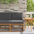 Vidaxl buiten midden sofa massief acaciahout naturel