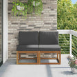 Vidaxl 2 stuk buiten midden sofa massief acaciahout