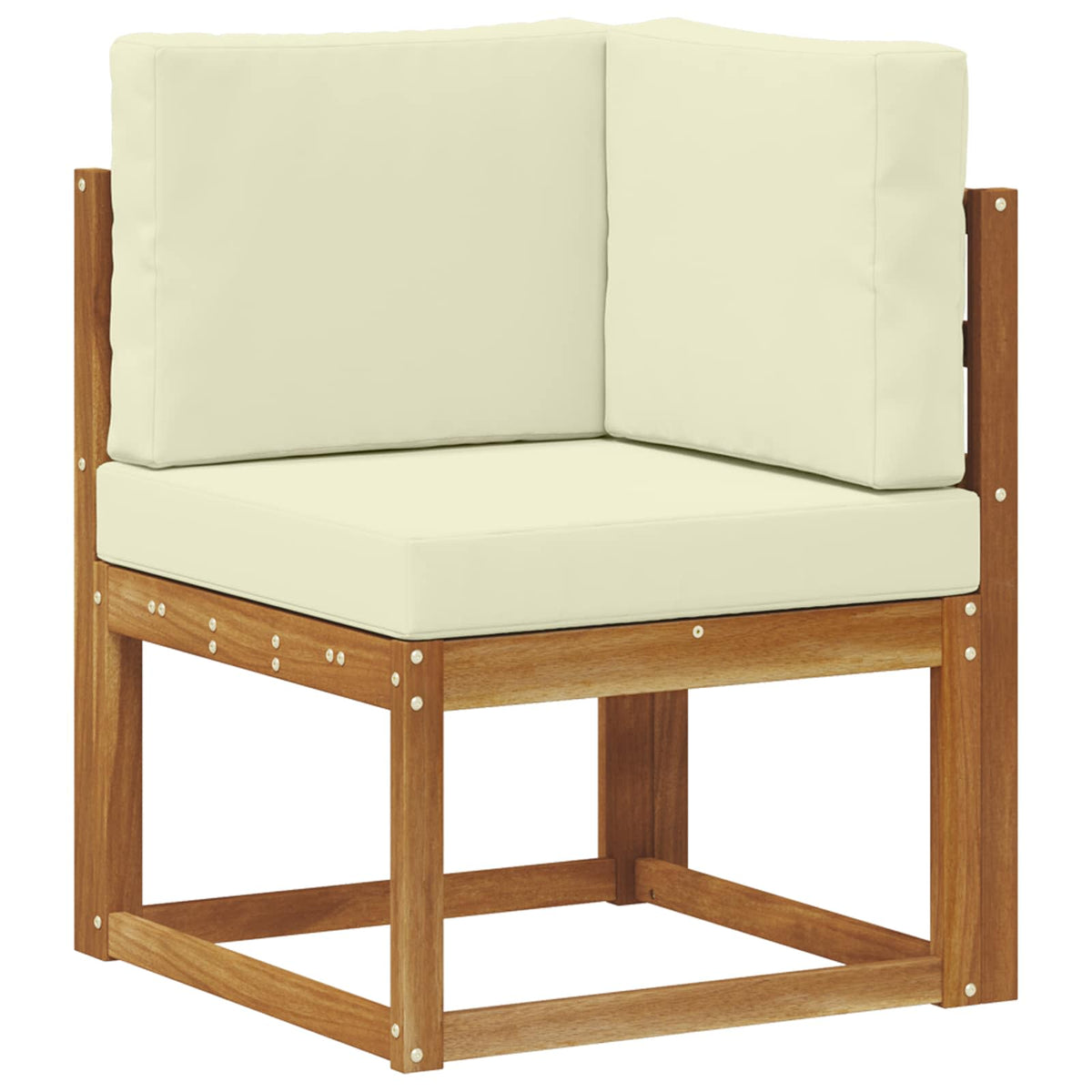 Vidaxl buiten hoek sofa massief acaciahout