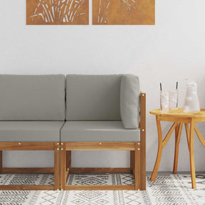 Vidaxl buiten hoek sofa massief acaciahout