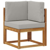 Vidaxl buiten hoek sofa massief acaciahout