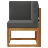 Vidaxl buiten hoek sofa massief acaciahout