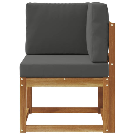 Vidaxl buiten hoek sofa massief acaciahout