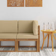 Vidaxl buiten hoek sofa massief acaciahout