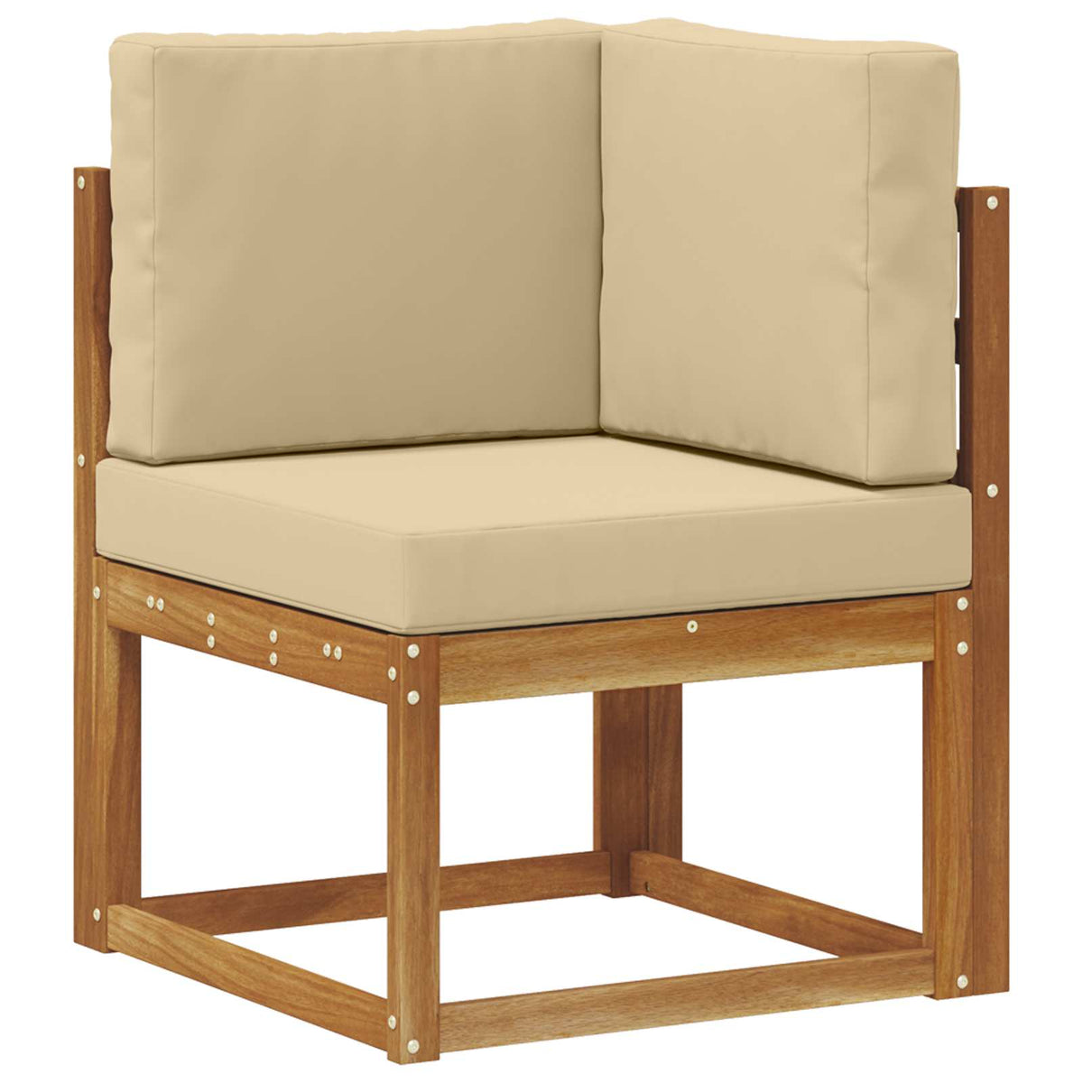 Vidaxl buiten hoek sofa massief acaciahout