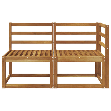 Vidaxl outdoor midden- en hoeksalon 2 stuk naturel massief acaciahout