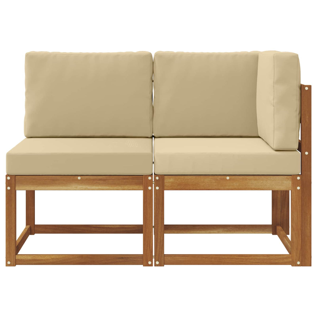 Vidaxl outdoor midden- en hoeksalon 2 stuk natuurlijk en beige