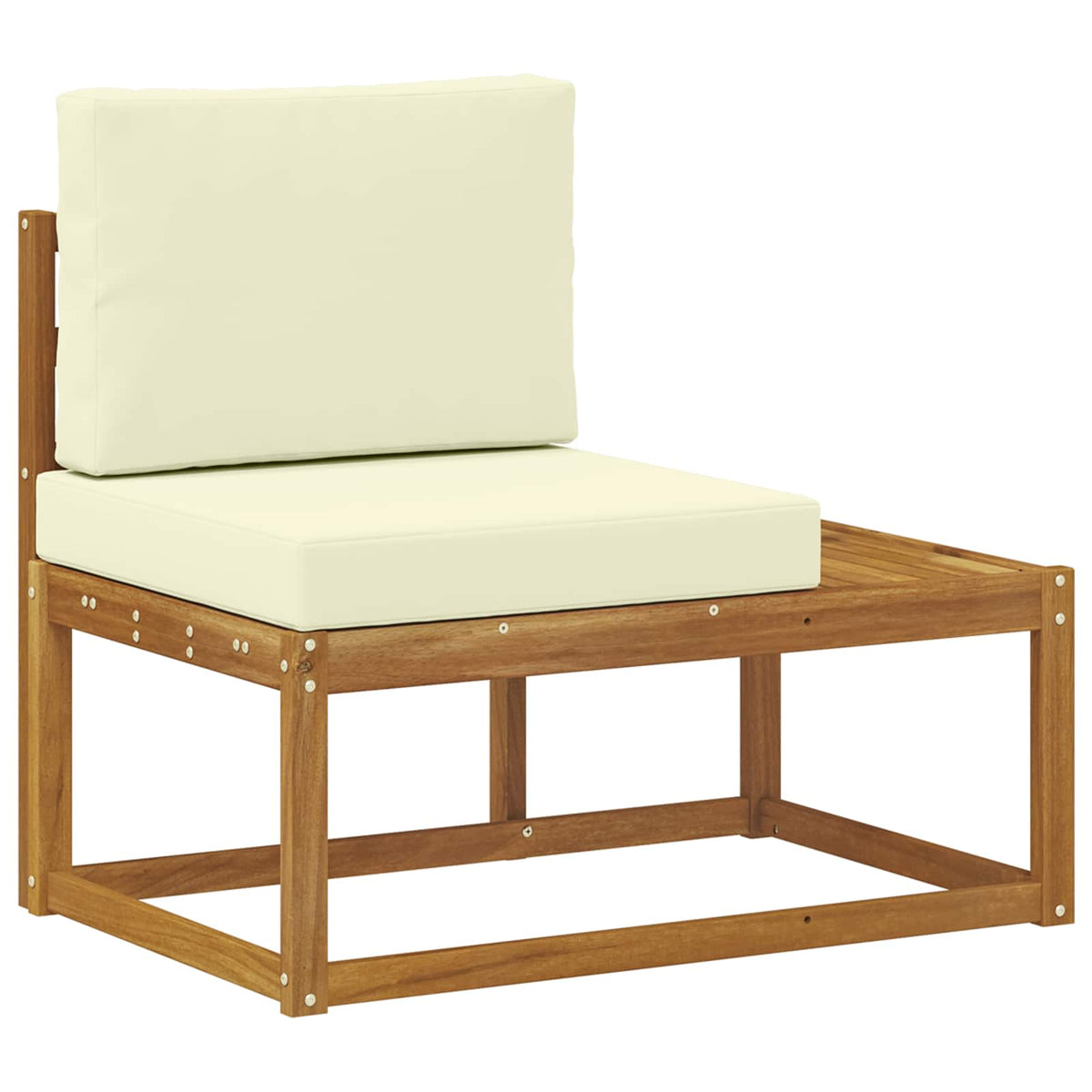 Vidaxl buiten eind sofa naturel 91 x 63 x 73 cm massief acaciahout