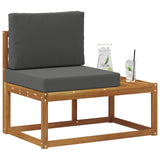 Vidaxl buiten eind sofa natuurlijk en antraciet 91 x 63 x 73 cm