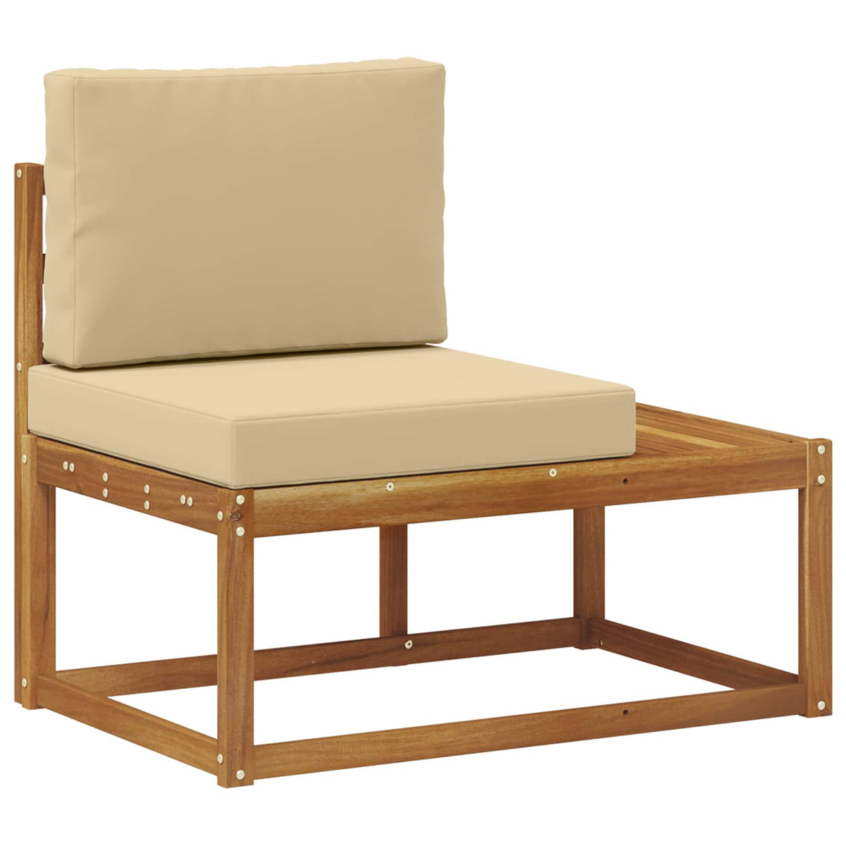 Vidaxl buiten eind sofa naturel 91 x 63 x 73 cm massief acaciahout
