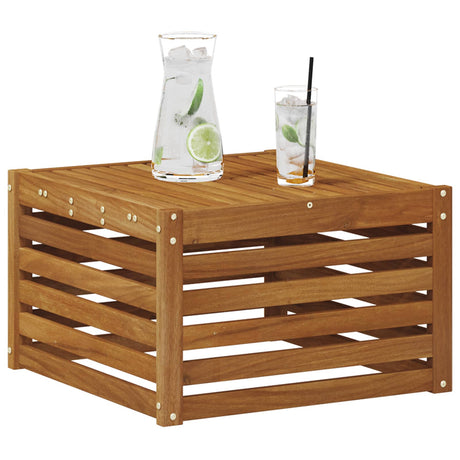 Vidaxl buiten tafel massief acaciahout naturel 59 x 59 x 37 cm