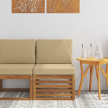 Vidaxl buiten midden sofa massief acaciahout naturel