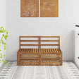 Vidaxl 2 stuk buiten midden sofa massief acaciahout naturel
