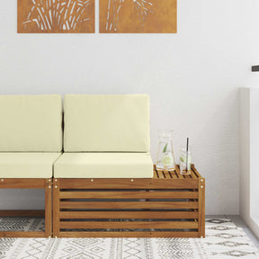 Vidaxl buiten eindbank naturel 91 x 63 x 73 cm massief acaciahout