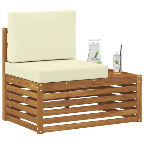 Vidaxl buiten eindbank naturel 91 x 63 x 73 cm massief acaciahout