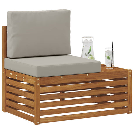 Vidaxl buiten eindbank naturel 91 x 63 x 73 cm massief acaciahout