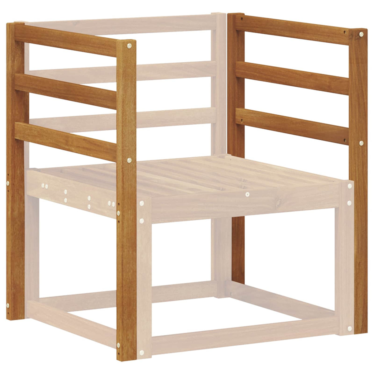 Vidaxl armleuning 2 st naturel 59 x 4 x 73 cm massief acaciahout
