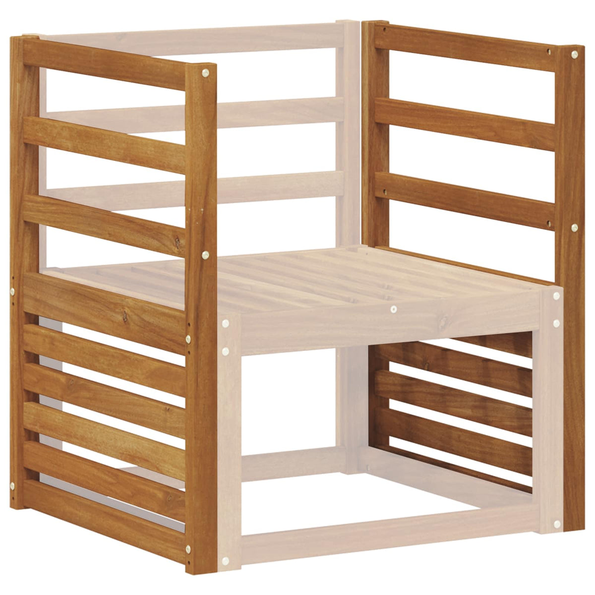 Vidaxl armleuningen 2 st bruin 59 x 4 x 73 cm massief acaciahout