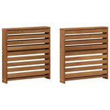 Vidaxl armleuningen 2 st bruin 58.5 x 10 x 61 cm massief acaciahout