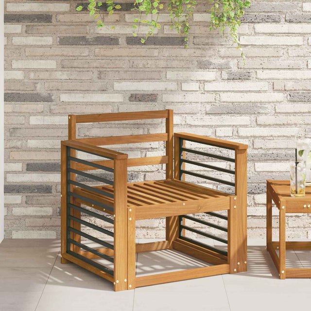 Vidaxl armleuning 2 st naturel 60 x 6 x 61 cm massief acaciahout