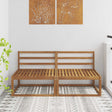 Vidaxl 2 stuk buiten midden sofa naturel 158 x 83 x 73 cm
