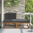 Vidaxl sectie sofa eenheden met kussen 2 stuk naturel