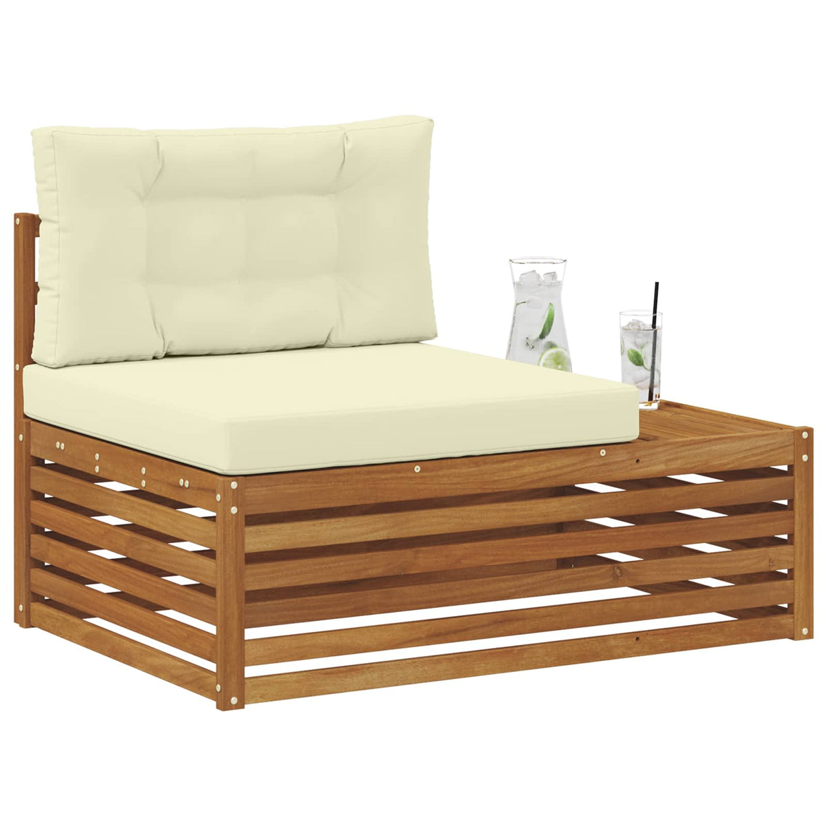 Vidaxl buiten eindbank naturel 115 x 83 x 73 cm massief acaciahout