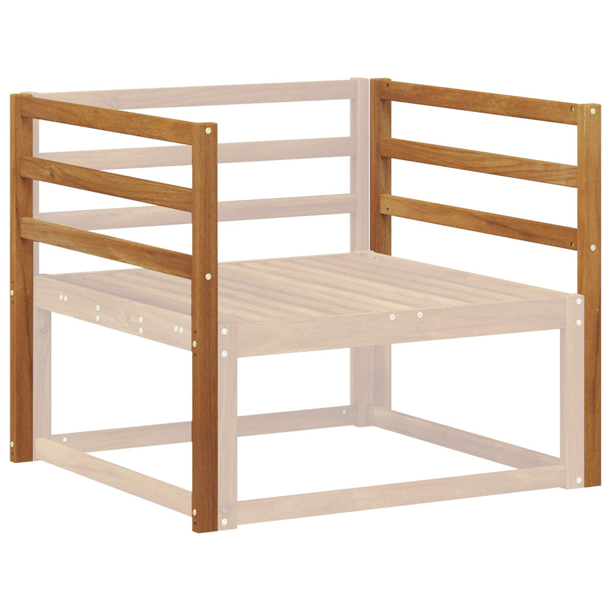 Vidaxl armleuning 2 st naturel 79 x 4 x 73 cm massief acaciahout