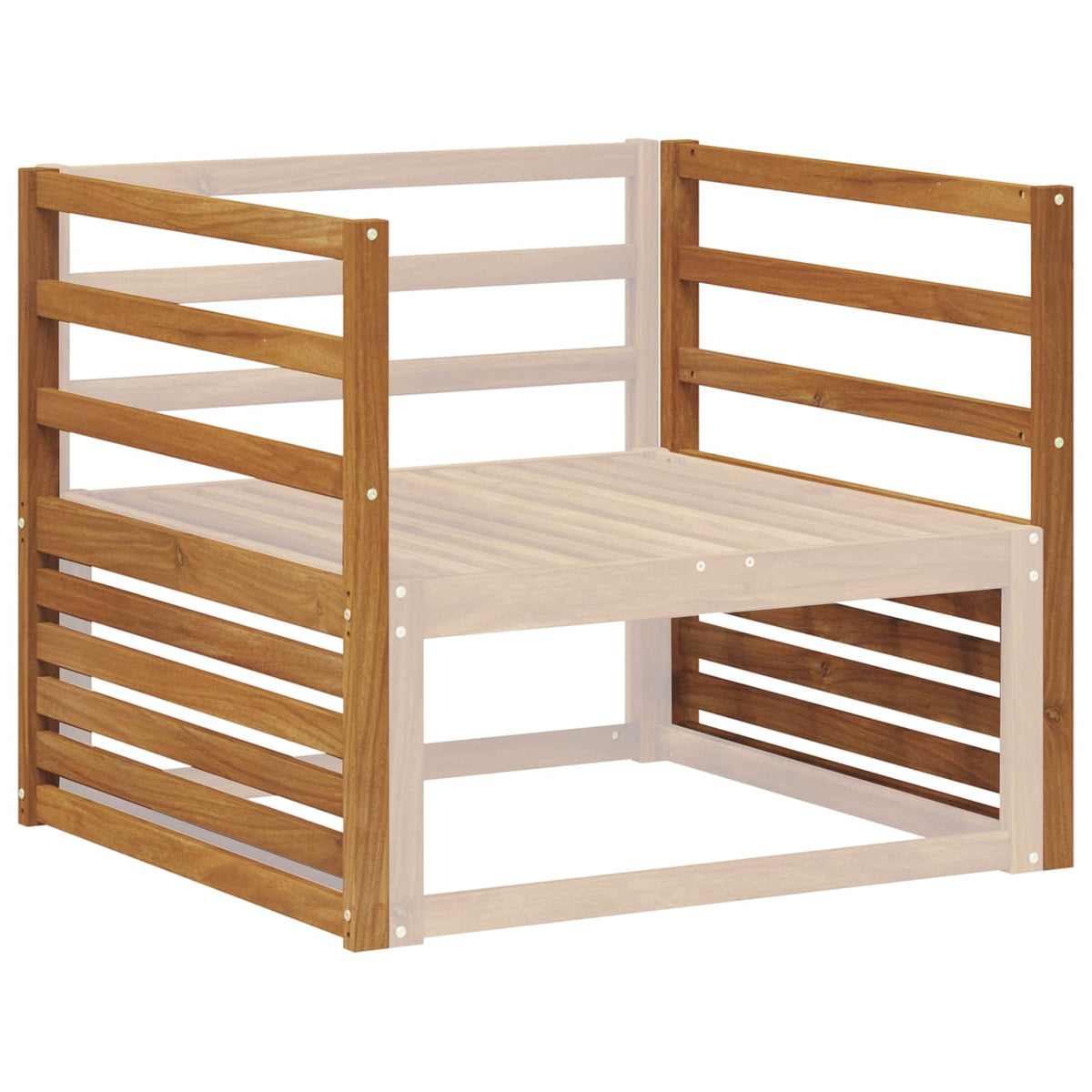 Vidaxl armleuning 2 st naturel 79 x 4 x 73 cm massief acaciahout