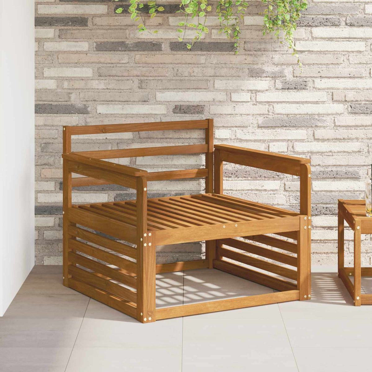 Vidaxl armleuning 2 st naturel 79 x 6 x 61 cm massief acaciahout