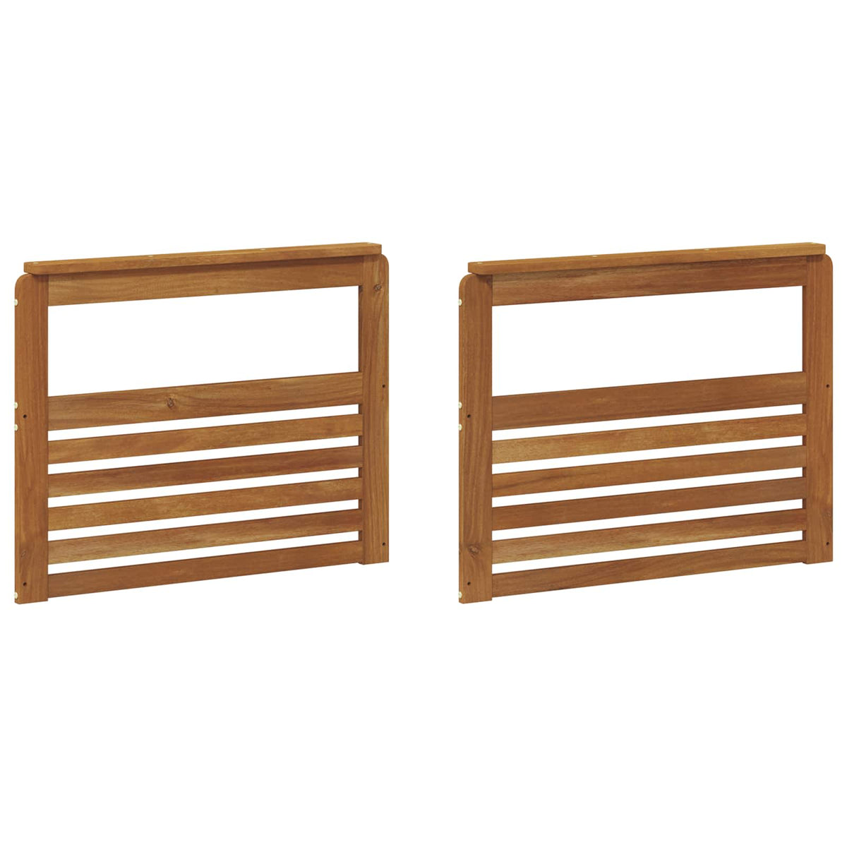 Vidaxl armleuning 2 st naturel 79 x 6 x 61 cm massief acaciahout