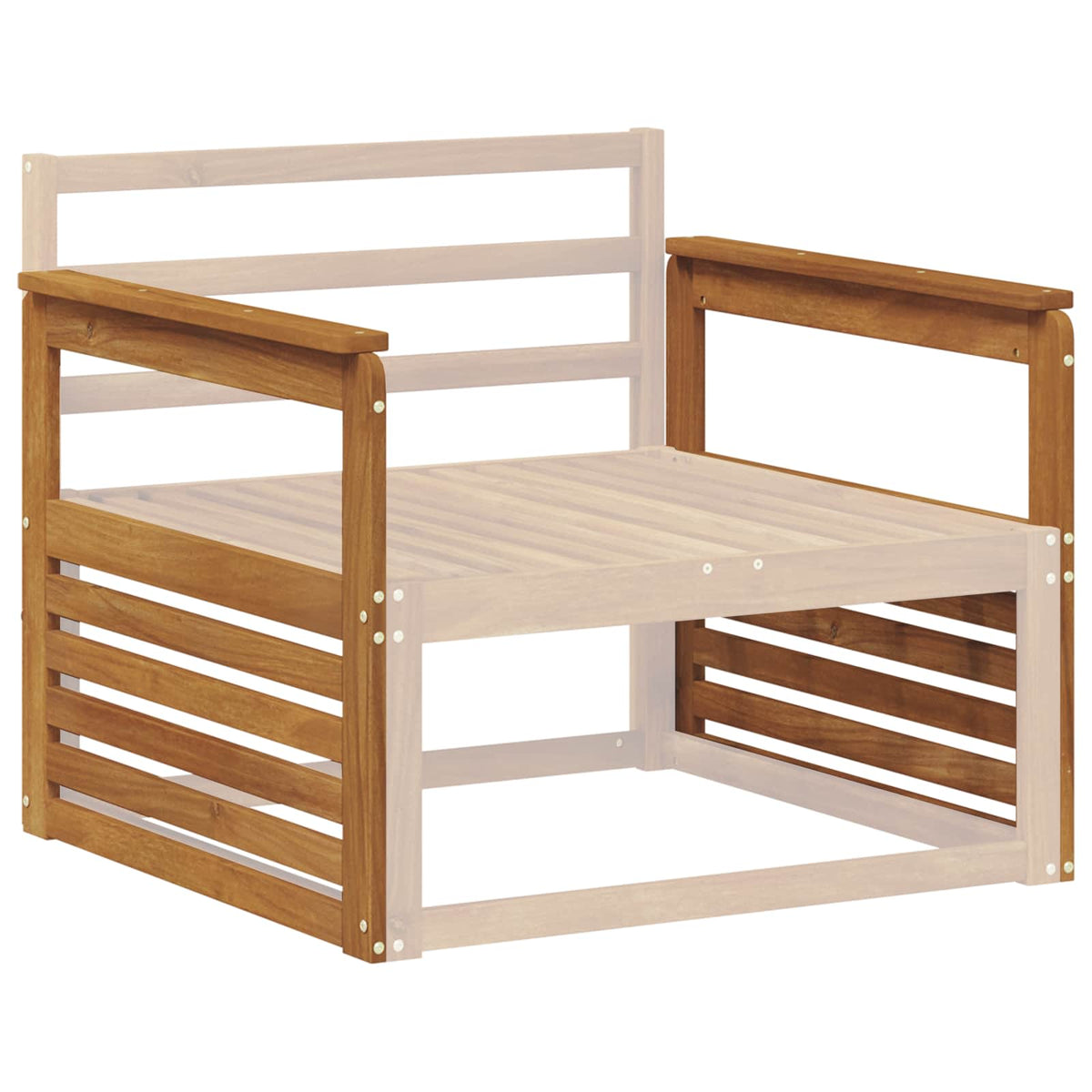 Vidaxl armleuning 2 st naturel 79 x 6 x 61 cm massief acaciahout