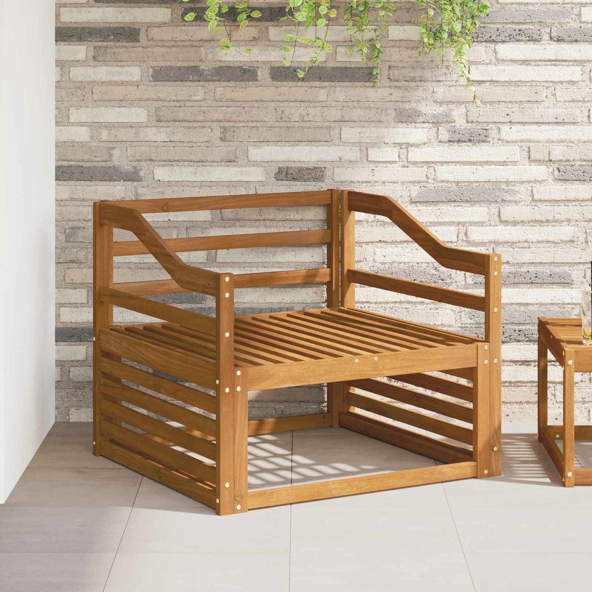 Vidaxl armleuningen 2 st bruin 79 x 4 x 73 cm massief acaciahout