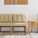 Vidaxl buitenzitmiddelsofa massief acaciahout en textilene stof