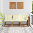 Vidaxl 3 st outdoor midden- en hoeksalon naturel
