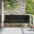 Vidaxl 3 st outdoor midden- en hoeksalon naturel