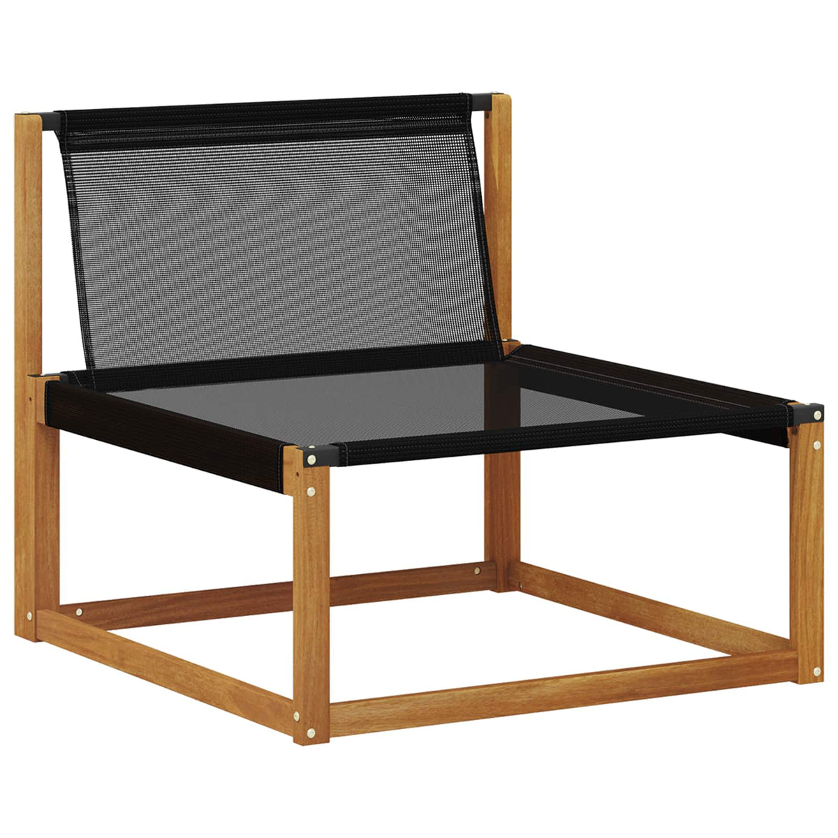 Vidaxl 2 st buiten midden sofa massief acaciahout naturel