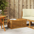 Vidaxl buitenstoolbank massief acaciahout naturel 79 x 43 x 37 cm