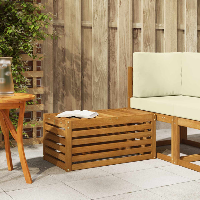 Vidaxl buitenstoolbank massief acaciahout naturel 79 x 43 x 37 cm