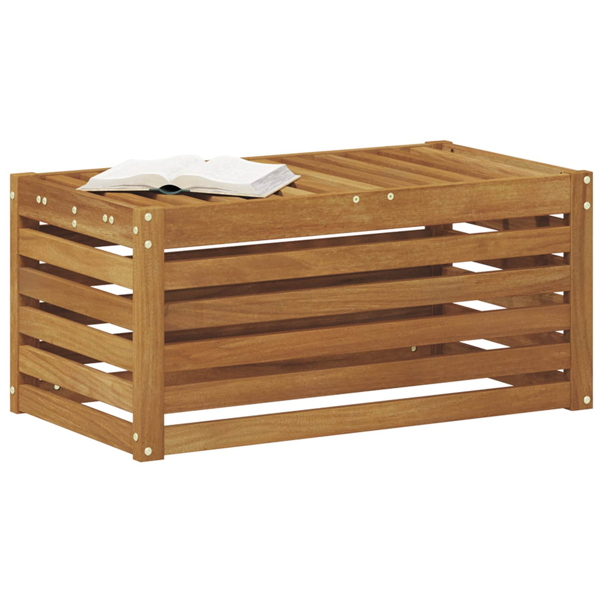 Vidaxl buitenstoolbank massief acaciahout naturel 79 x 43 x 37 cm