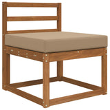 Vidaxl buiten bankkussen polyester taupe 60 x 60 cm