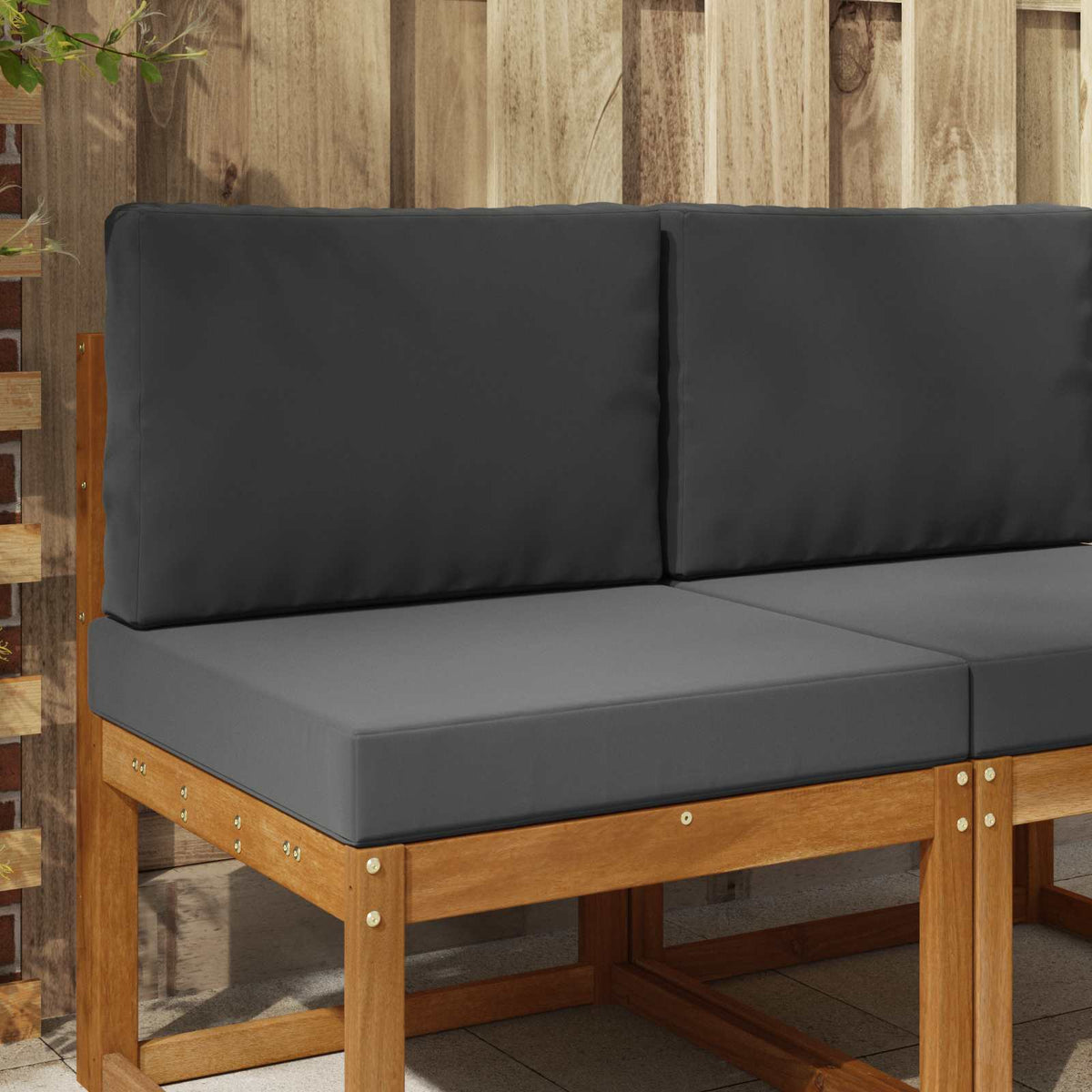 Vidaxl buiten bankkussen polyester antraciet 60 x 60 cm